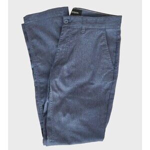 Brixton Chino Pant Men's 32 x 31 Toil II Blue Slim Straight Fit Stretch Cotton